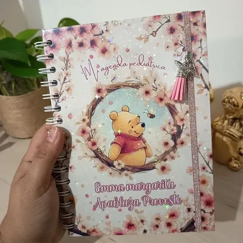 Agenda pediátrica personalizada Winnie Pooh